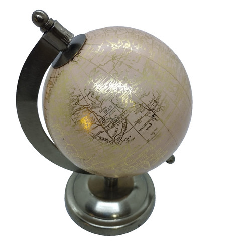Decorative world globe - globe, brass